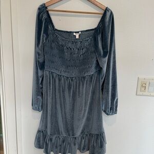 LC Lauren Conrad Textured Blue dress size medium